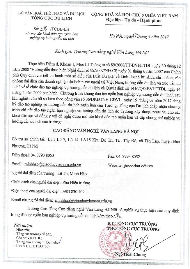 CHƯƠNG TRÌNH ÔN THI LẤY CHỨNG CHỈ HƯỚNG DẪN VIÊN VÀ CHỨNG CHỈ ĐIỀU HÀNH TOUR DU LỊCH QUỐC TẾ – NỘI ĐỊA